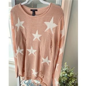Distressed Star Sweater